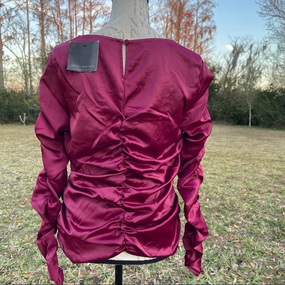 Ladies Ruffled Long Sleeve Blouse - Picture 6 of 10